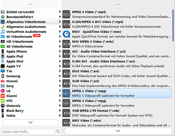 avchd converter profile
