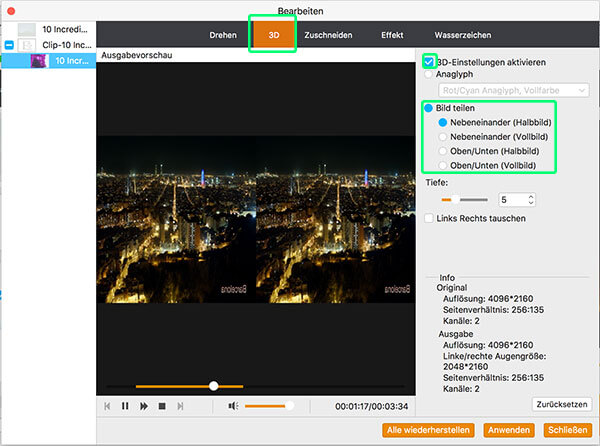 4k converter mac 3d bearbeiten