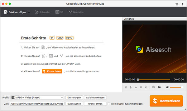 mts umwandeln für android mac programmoberfläche