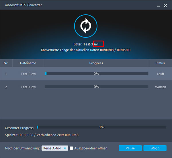 mts in xvid umwandeln, mts xvid converter