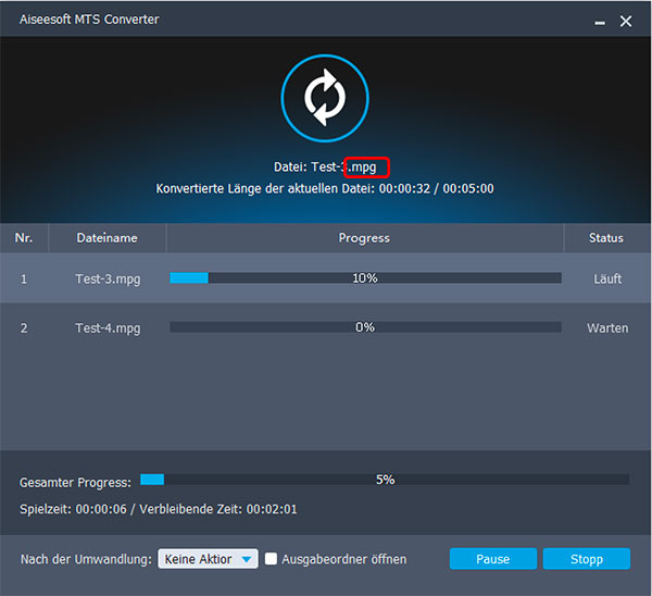 mts in mpeg umwandeln, mts mpeg converter