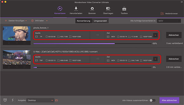 TRP MOV Converter Mac, TRP in MOV umwandeln Mac